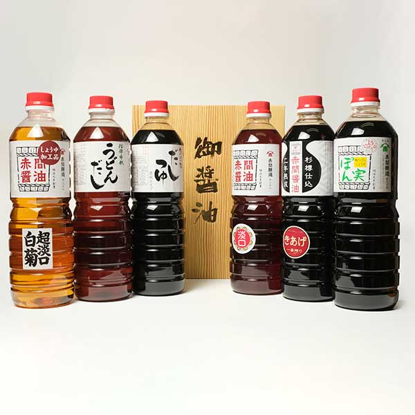 天然水・杉樽仕込み　醤油6本セット