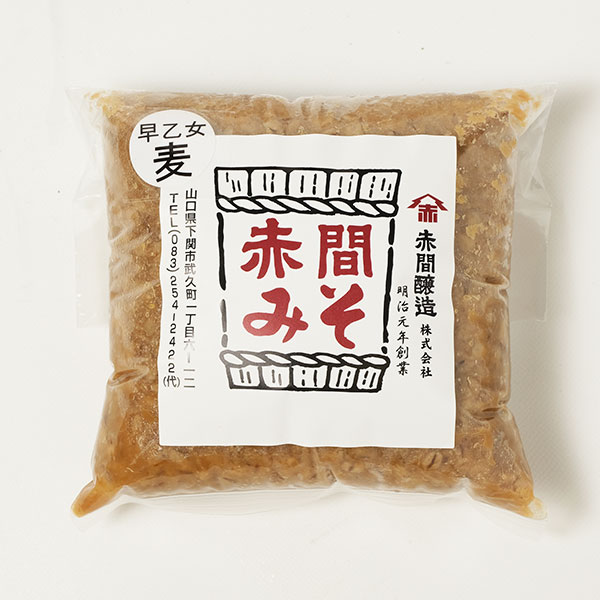 【赤間味噌】無添加麦味噌・早乙女　400g